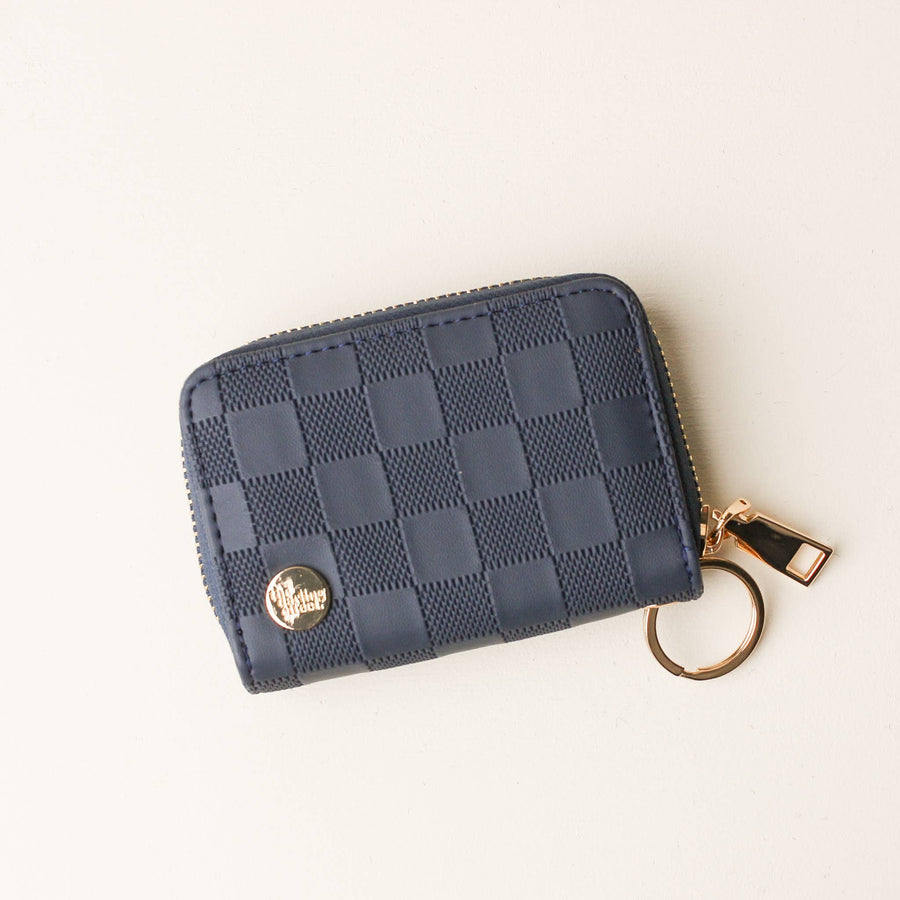 Zip Around Wallet Navy Check