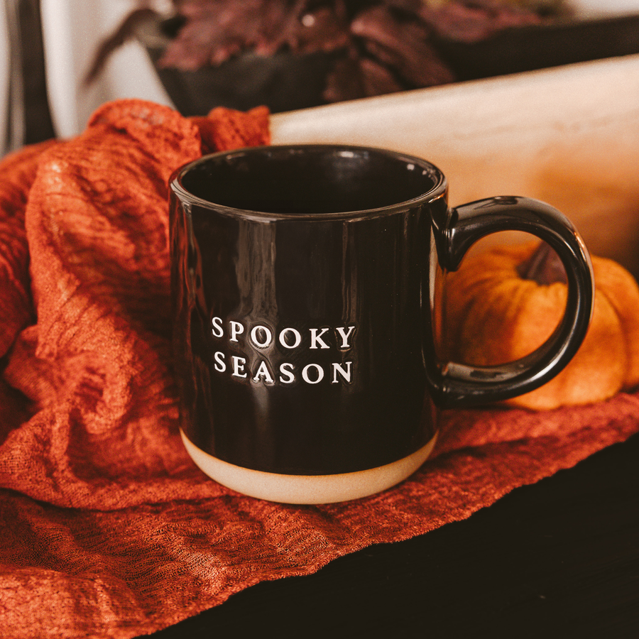 “Spooky Season” Stoneware Coffee Mug - Halloween Decor