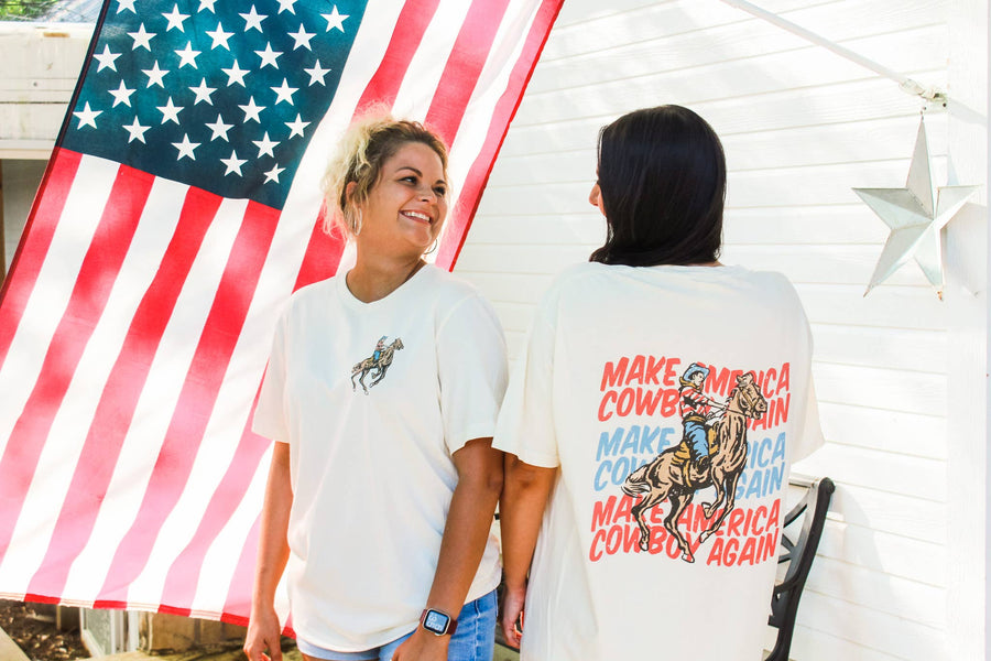 “Make America Cowboy Again” Graphic Tee