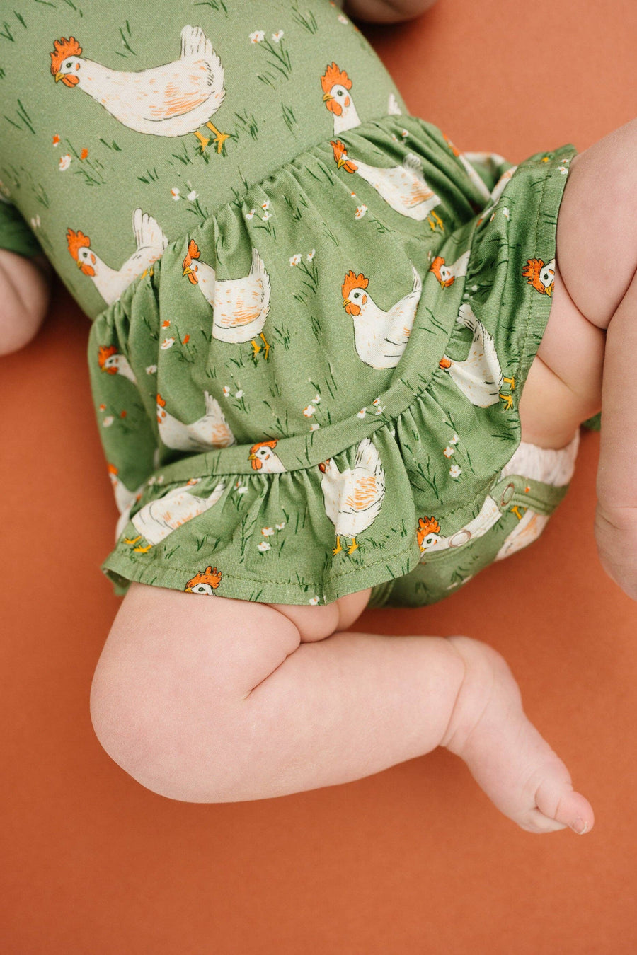 Spring Chicken Short Sleeve Bodysuit Bamboo Dress