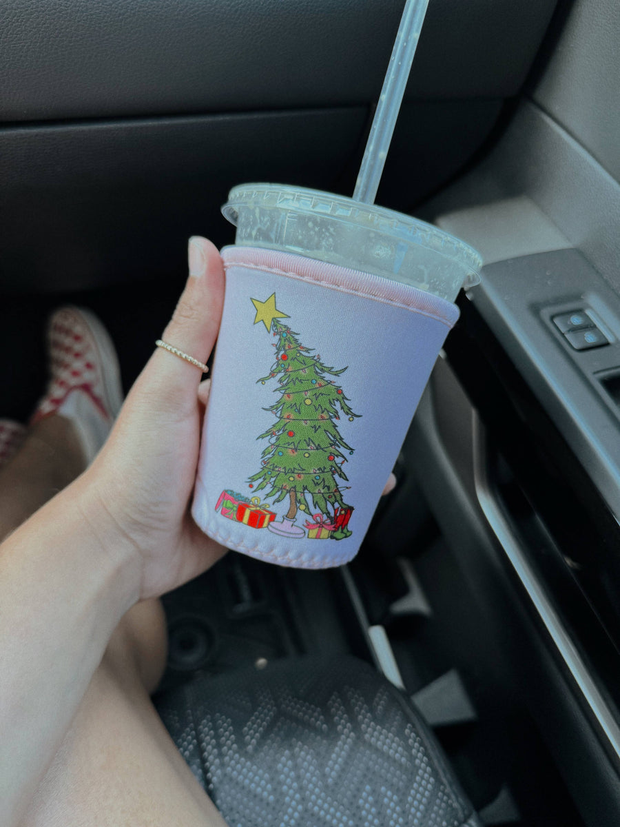 Green Monster CHRISTMAS TREE COFFEE COOZIE SLEEVE