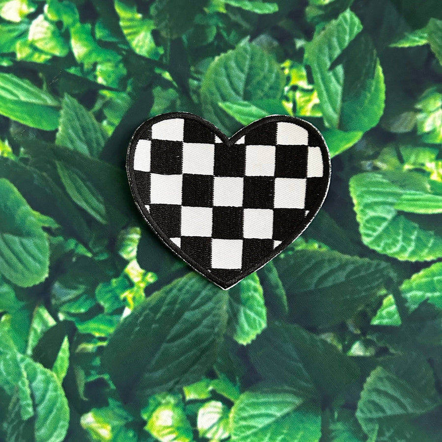 Checkered Heart Patch