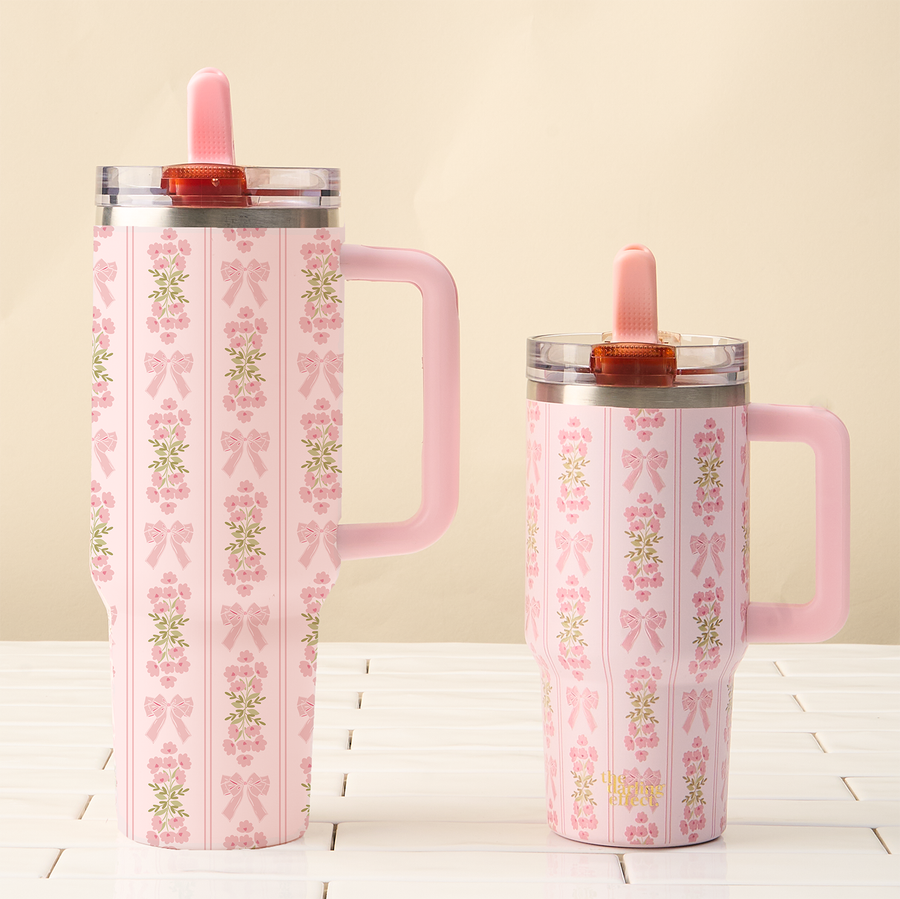 40 oz Flip Straw Tumbler-Oh So Fancy Pink