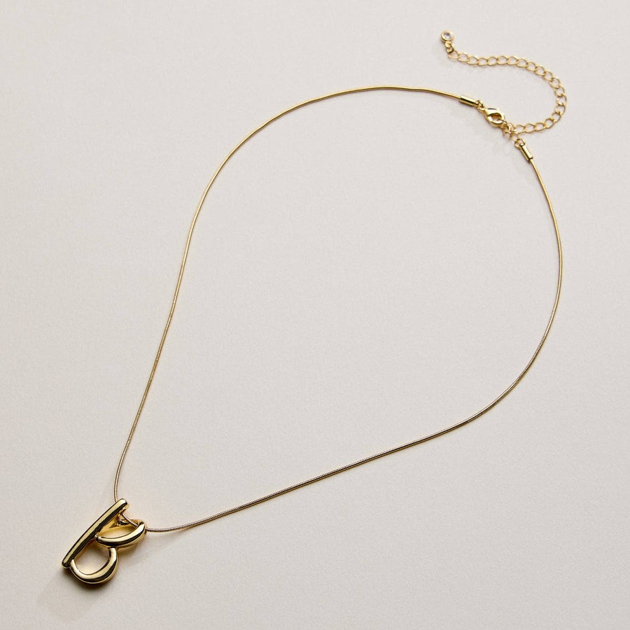Gold Dipped Alphabet Charm Necklace