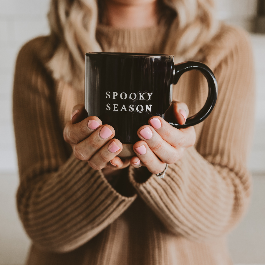 “Spooky Season” Stoneware Coffee Mug - Halloween Decor