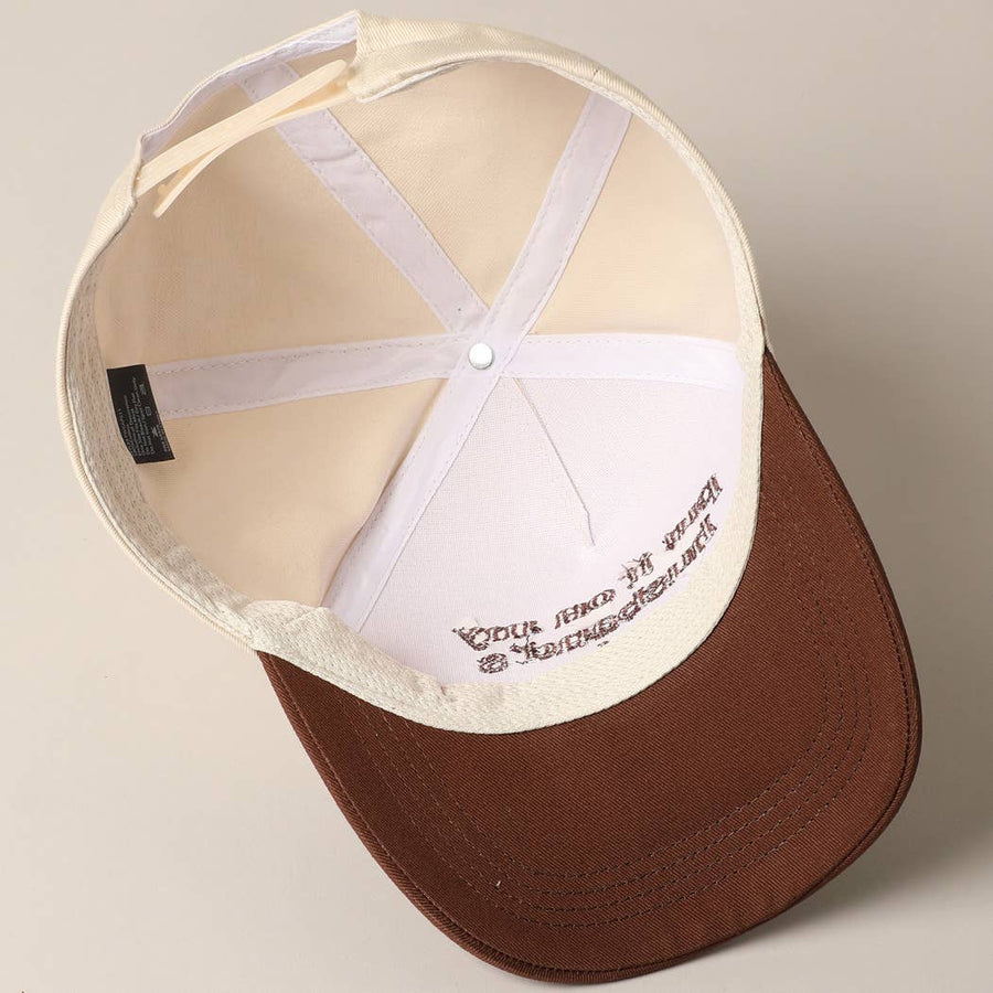 “Put It On My Husband's Tab” Embroidery Canvas Baseball Cap