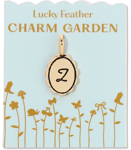 Scalloped Initial Charm - Charm Garden - Z