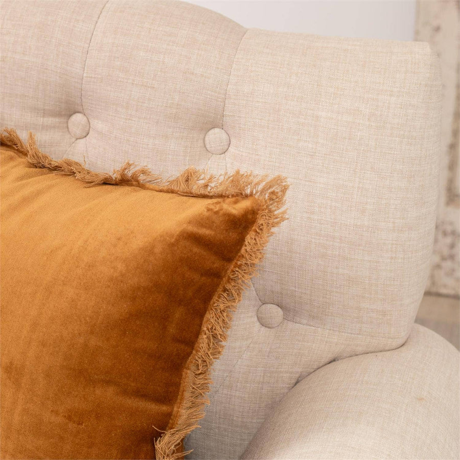 Rust Velvet Pillow
