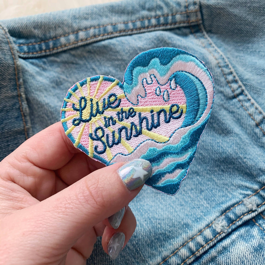 Patch - Waves Collection - Live in the Sunshine Heart Patch