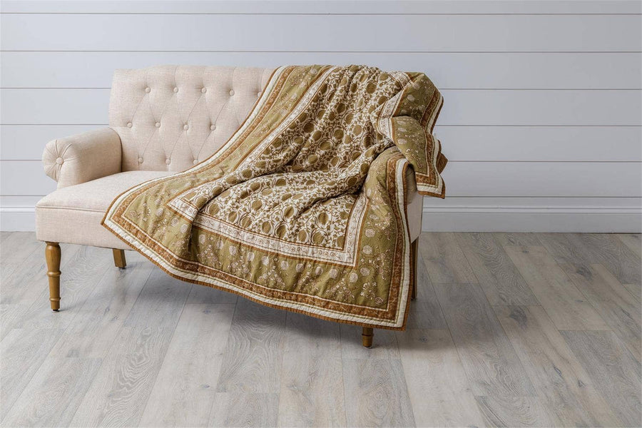 Rust Block Print Quilt