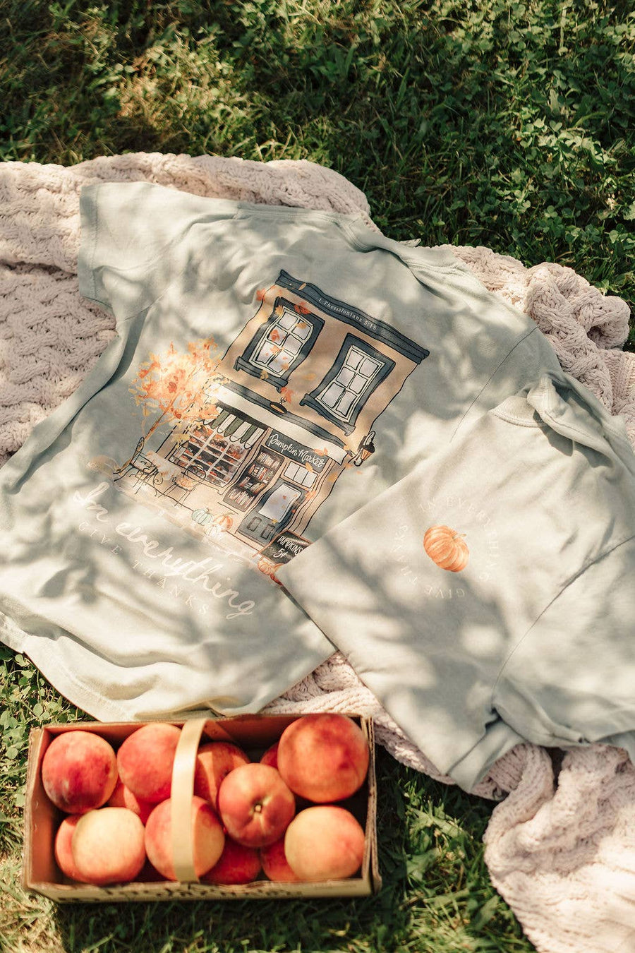 Pumpkin Market “In Everything Give Thanks” Graphic Tee