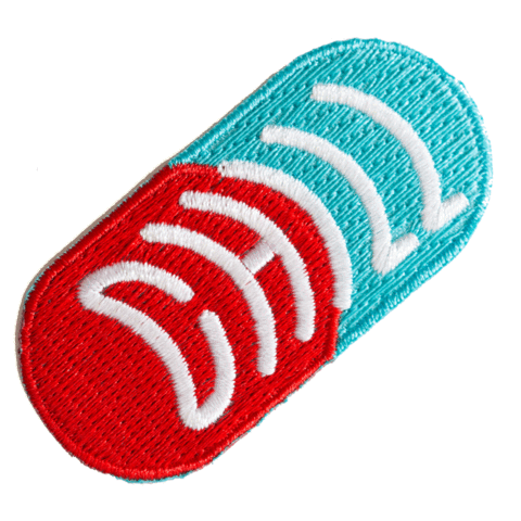 Chill Pill Embroidered Iron-On Patch