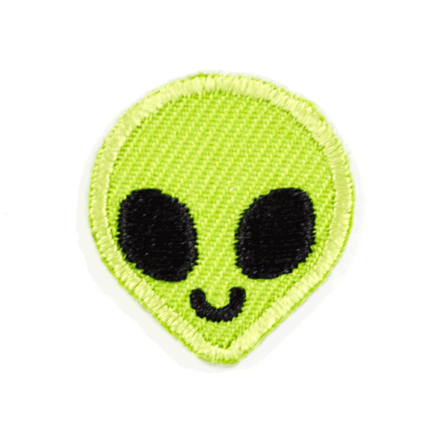 Alien Embroidered Sticker Patch