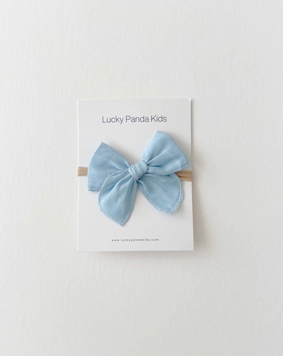 Linen Bow | Blue