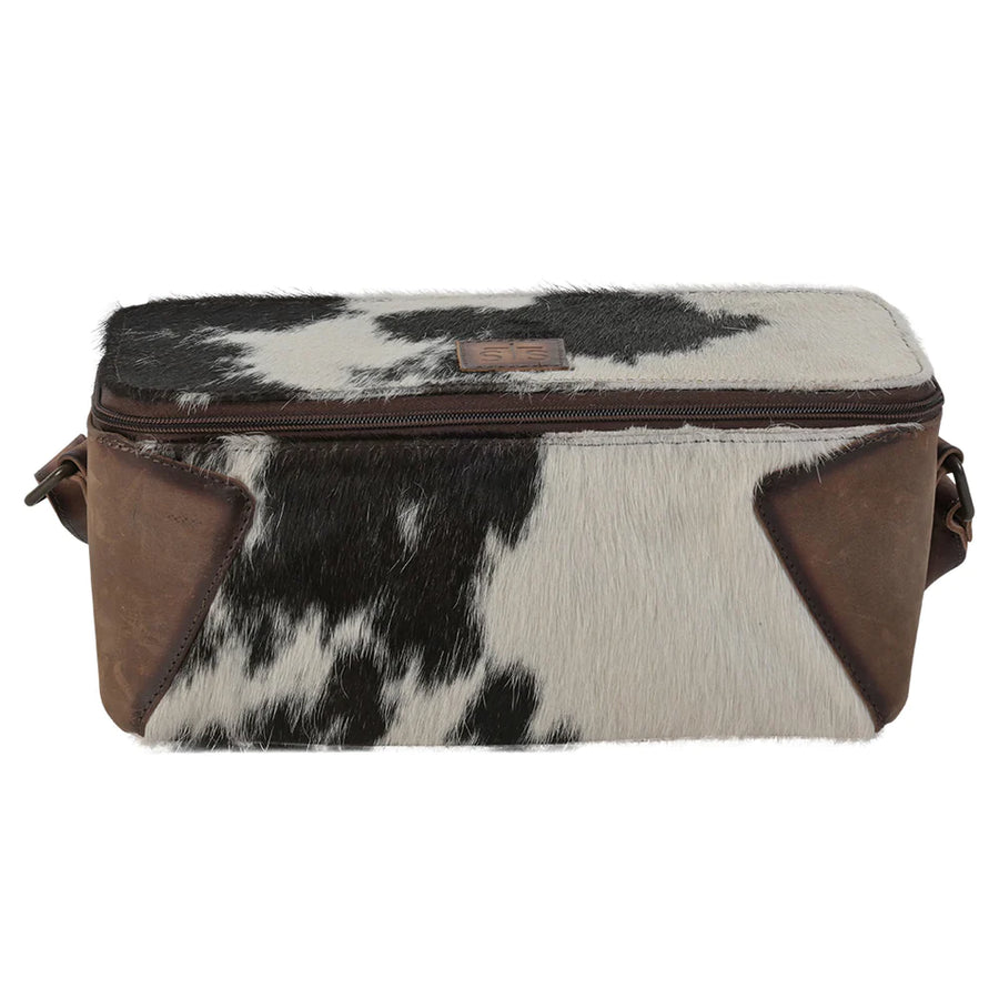 COWHIDE MADDI MAKEUP CARRY ALL